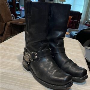 Harley-Davidson Eagle Harness 98408 Black Leather Boots size 9.5 men’s